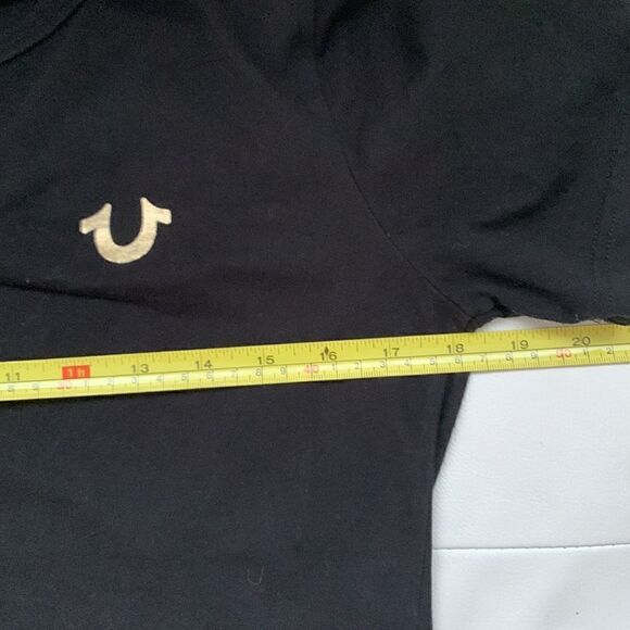 Vintage True Religion Girls Budda Logo T-Shirt Size L/ 14-16 - Picture 4 of 10